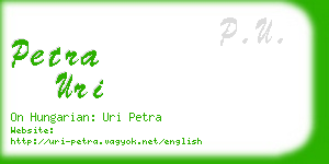 petra uri business card